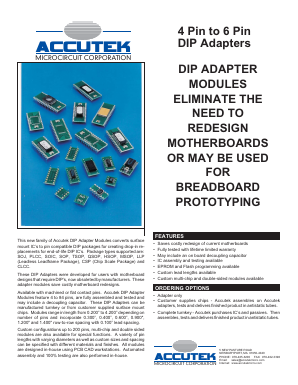 AK06D300-2-SOT_ Datasheet PDF ACCUTEK MICROCIRCUIT CORPORATION