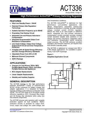 ACT336SH-T Datasheet PDF Active-Semi, Inc