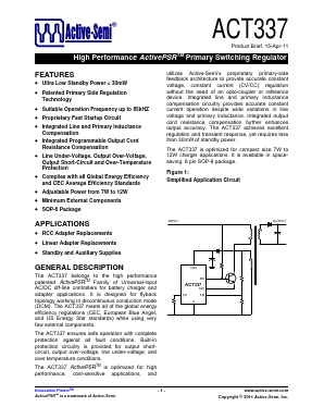 ACT337SH-T Datasheet PDF Active-Semi, Inc