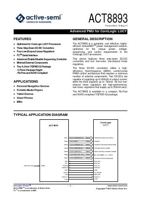 ACT8893 Datasheet PDF Active-Semi, Inc