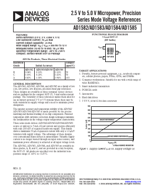 AD1583 Datasheet PDF Analog Devices