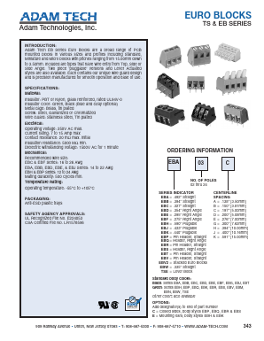 EBS21A Datasheet PDF Adam Technologies, Inc.