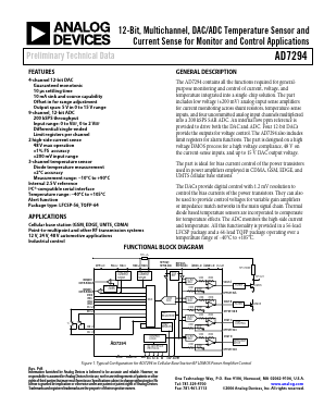 AD7294 Datasheet PDF Analog Devices