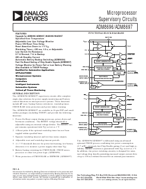 ADM8696 Datasheet PDF Analog Devices