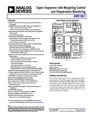 ADM1062 Datasheet PDF Analog Devices