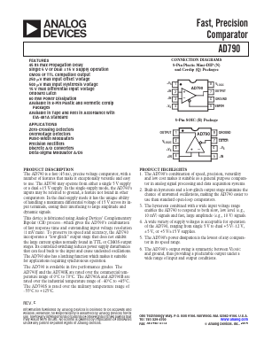 AD790 Datasheet PDF Analog Devices