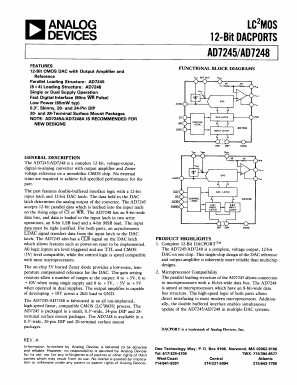 AD7245SE Datasheet PDF Analog Devices