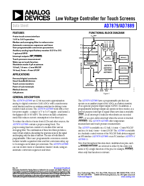 AD7879-1ACPZ-500R7 Datasheet PDF Analog Devices