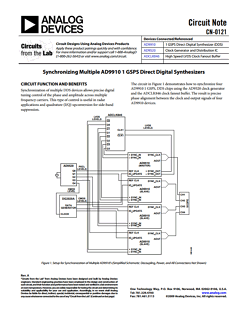 AD9520 Datasheet PDF Analog Devices