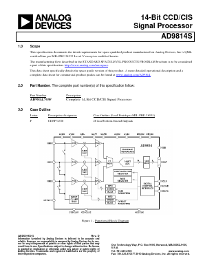 AD9814S Datasheet PDF Analog Devices