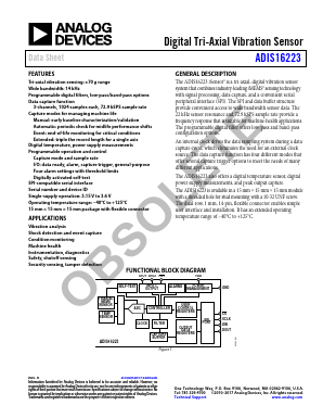 ADIS16223CMLZ Datasheet PDF Analog Devices