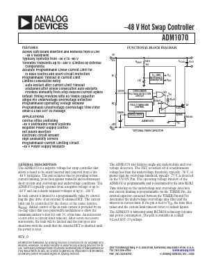 ADM1070ART Datasheet PDF Analog Devices