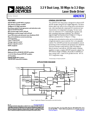 ADN2870ACPZ Datasheet PDF Analog Devices