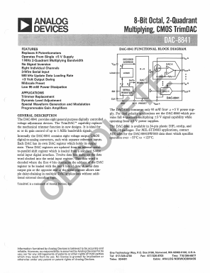 DAC-8841FP Datasheet PDF Analog Devices