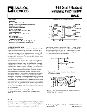 AD8842AN Datasheet PDF Analog Devices