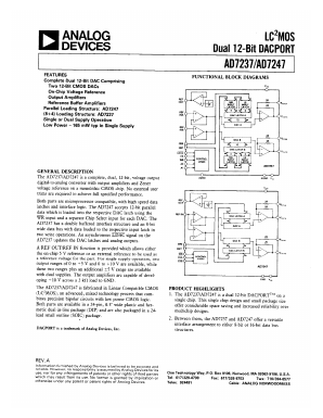 AD7247KR Datasheet PDF Analog Devices