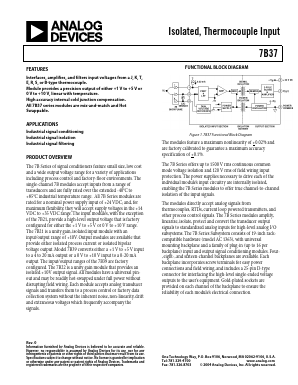 7B37-J-12-1 Datasheet PDF Analog Devices