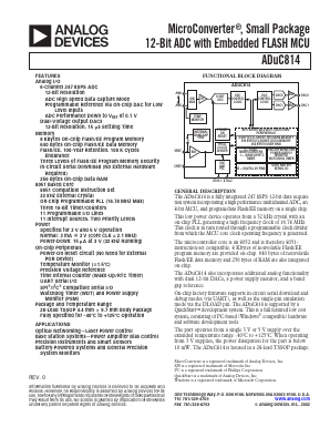 ADUC814 Datasheet PDF Analog Devices