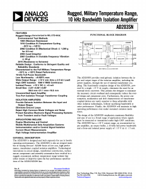 AD203SN Datasheet PDF Analog Devices