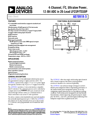 AD7091R-5BCPZ Datasheet PDF Analog Devices