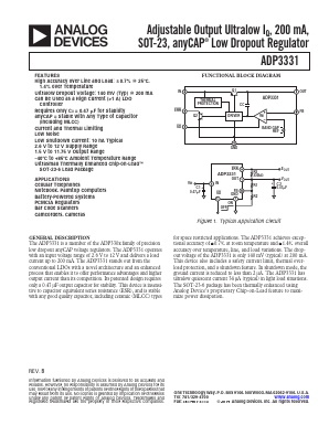 ADP3331ARTZ-REEL7 Datasheet PDF Analog Devices