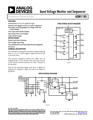 ADM1185ARMZ Datasheet PDF Analog Devices