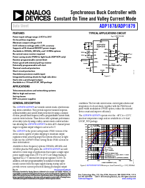 ADP1879 Datasheet PDF Analog Devices