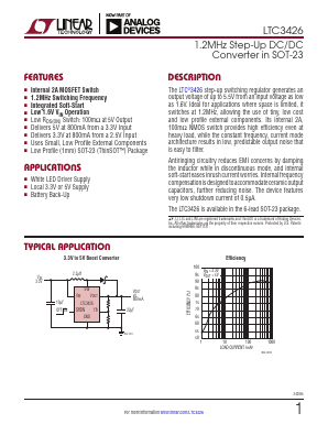 LTC3426ES6-PBF Datasheet PDF Analog Devices