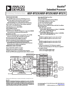 ADSP-BF523C Datasheet PDF Analog Devices