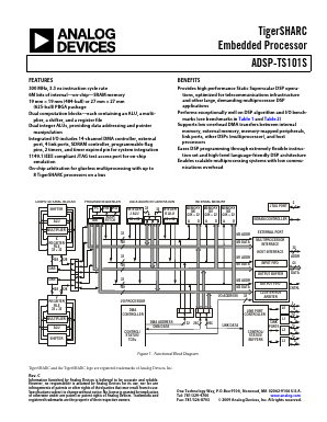 ADSP-TS101S Datasheet PDF Analog Devices