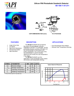 SD138-11-31-211 Datasheet PDF Advanced Photonix, Inc.