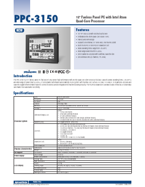 2070013015 Datasheet PDF Advantech Co., Ltd.