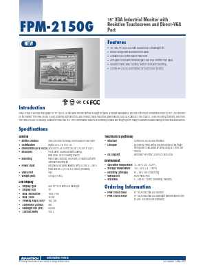 1702002600 Datasheet PDF Advantech Co., Ltd.
