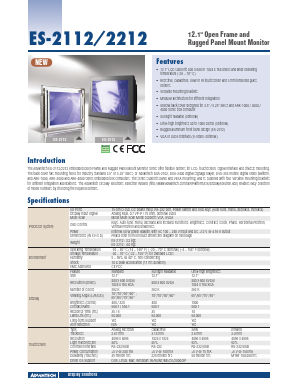 ES-2112 Datasheet PDF Advantech Co., Ltd.