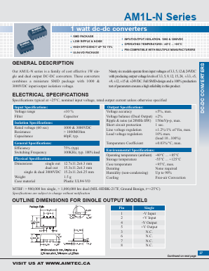 AM1L-2409D-N Datasheet PDF AIMTEC