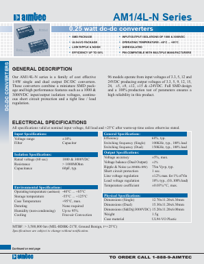 AM1L-0305DH30-N Datasheet PDF AIMTEC