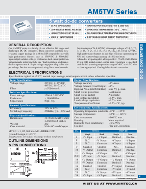 AM5TW-2403D Datasheet PDF AIMTEC