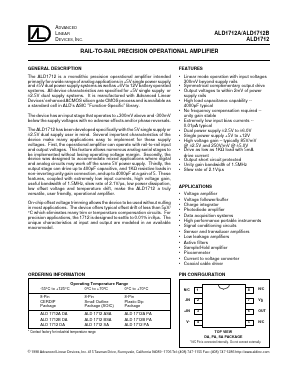 ALD1712ADA Datasheet PDF Advanced Linear Devices