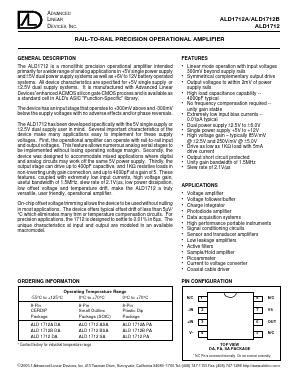 ALD1712DA Datasheet PDF Advanced Linear Devices