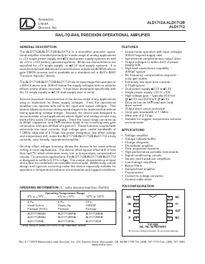 ALD1712ASAL Datasheet PDF Advanced Linear Devices