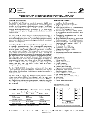 ALD1726PAL Datasheet PDF Advanced Linear Devices