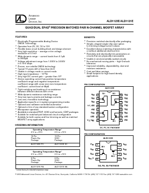 ALD1121E Datasheet PDF Advanced Linear Devices
