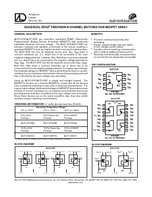 ALD1121E Datasheet PDF Advanced Linear Devices