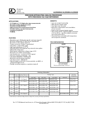 ALD500R Datasheet PDF Advanced Linear Devices