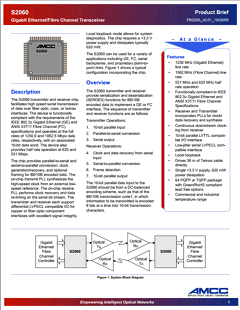 BS2060 Datasheet PDF Applied Micro Circuits Corporation