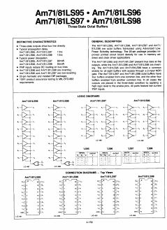 AM81LS96 Datasheet PDF Advanced Micro Devices