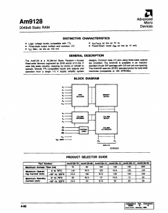 AM9128-70 Datasheet PDF Advanced Micro Devices
