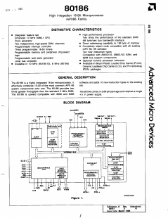 IR80186B Datasheet PDF Advanced Micro Devices