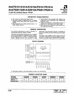 AM27PS29165DC-S Datasheet PDF Advanced Micro Devices