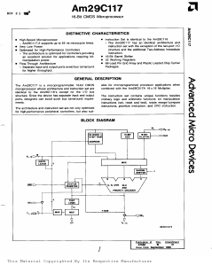 AM29C117-1JC Datasheet PDF Advanced Micro Devices